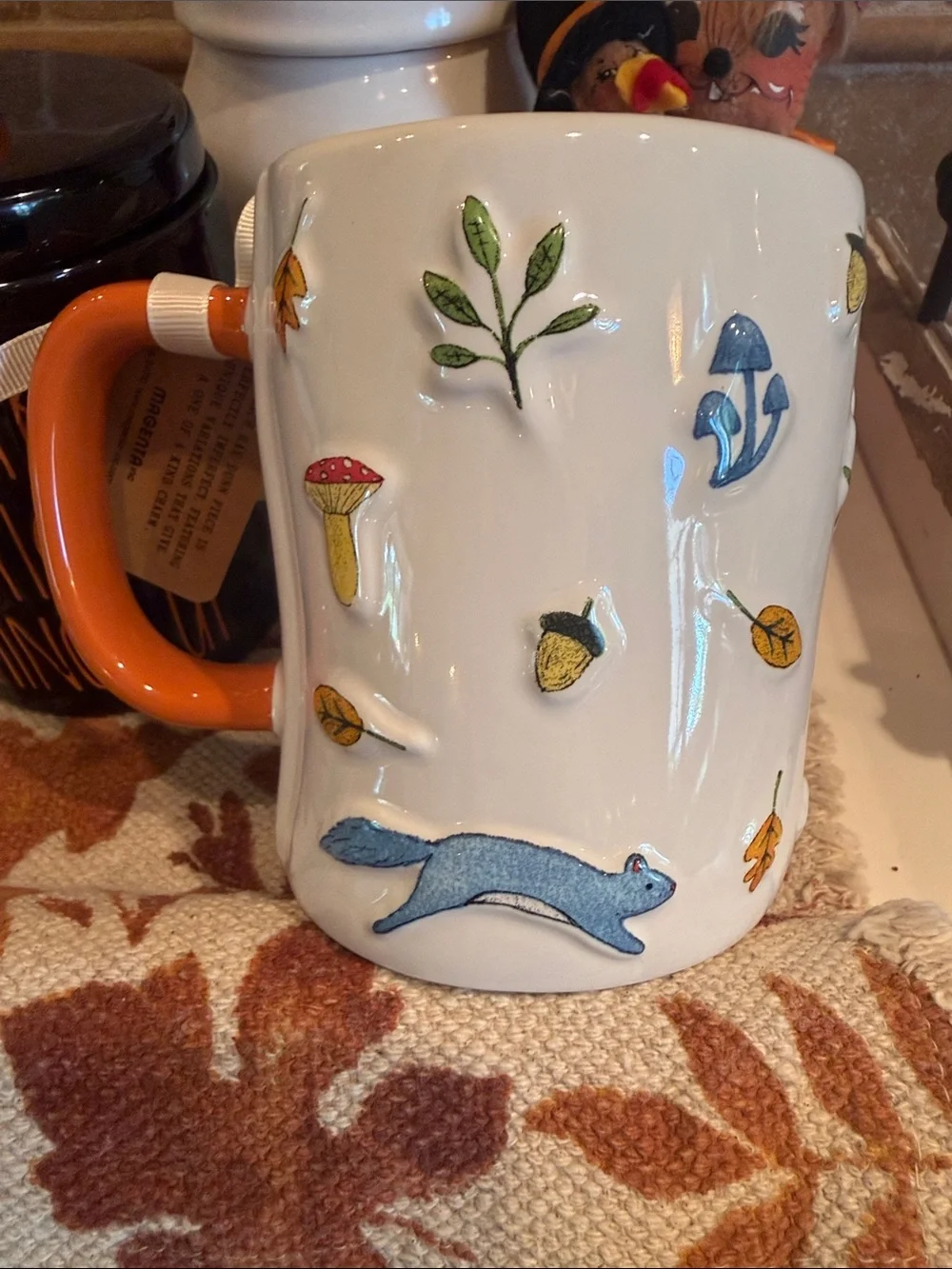 🦊🍄‍🟫🍂 Rae Dunn Happy Fall Fox Coffee Mug